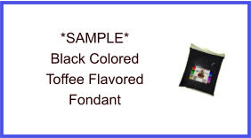 Black Toffee Fondant Sample