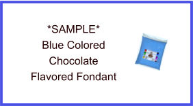 Blue Chocolate Fondant Sample