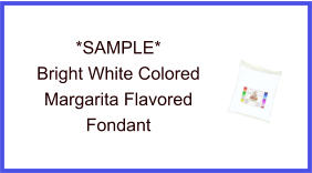 Bright White Margarita Fondant Sample