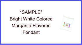 Bright White Margarita Fondant Sample