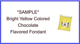 Bright Yellow Chocolate Fondant Sample