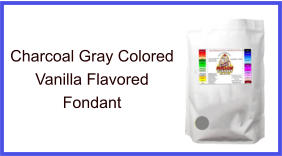 Charcoal Gray Vanilla Fondant
