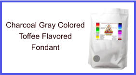 Charcoal Gray Toffee Fondant