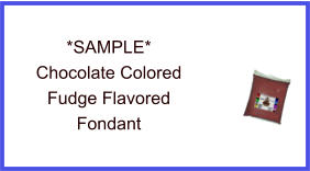 Chocolate Color Fudge Flavor Fondant Sample