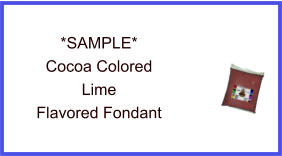 Cocoa Lime Fondant Sample