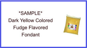 Dark Yellow Fudge Flavor Fondant Sample