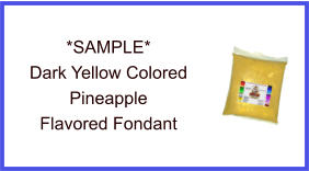 Dark Yellow Pineapple Fondant Sample