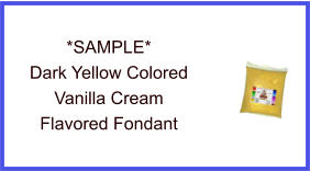 Dark Yellow Vanilla Cream Fondant Sample