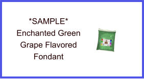 Enchanted Green Grape Fondant Sample