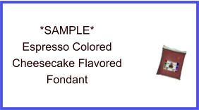 Espresso Cheesecake Fondant Sample