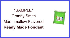 Granny Smith Marshmallow Fondant Sample