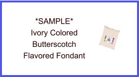 Ivory Butterscotch Fondant Sample