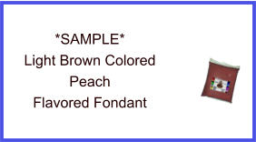 Light Brown Peach Fondant Sample