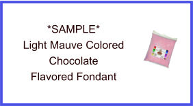 Light Mauve Chocolate Fondant Sample