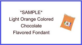 Light Orange Chocolate Fondant Sample
