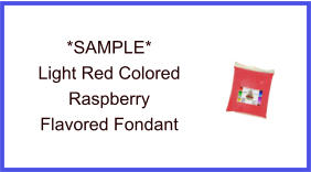 Light Red Raspberry Fondant Sample