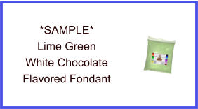 Lime Green White Chocolate Fondant Sample