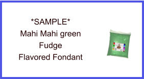 Mahi Mahi Green Fudge Fondant Sample