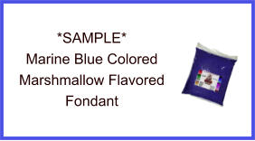 Marine Blue Marshmallow Fondant Sample