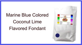 Marine Blue Coconut Lime Fondant