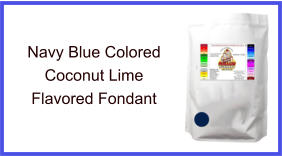 Navy Blue Coconut Lime Fondant