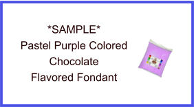 Pastel Purple Chocolate Fondant Sample