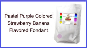 Pastel Purple Strawberry Banana Fondant
