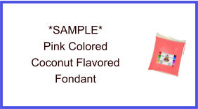Pink Coconut Fondant Sample