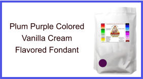 Plum Purple Vanilla Fondant