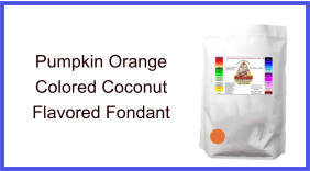 Pumpkin Orange Coconut Fondant