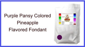 Purple Pansy Pineapple Fondant