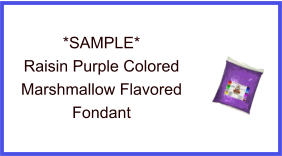 Raisin Purple Marshmallow Fondant Sample