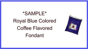 Royal Blue Coffee Fondant Sample