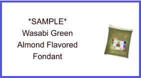 Wasabi Green Almond Fondant Sample