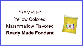 Yellow Marshmallow Fondant Sample