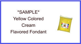 Yellow Cream Fondant Sample