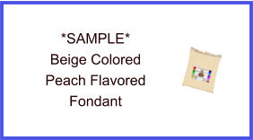 Beige Peach Fondant Sample