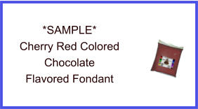 Cherry Red Chocolate Fondant Sample