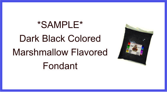 Black Fondant Color