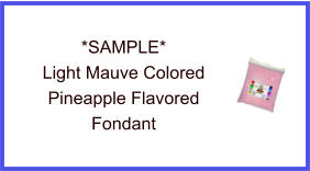 Light Mauve Pineapple Fondant Sample