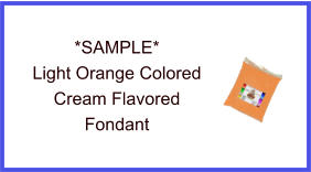 Light Orange Cream Fondant Sample