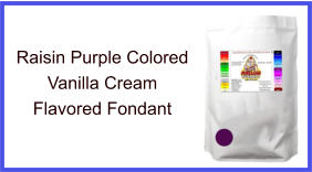 Raisin Purple Vanilla Fondant